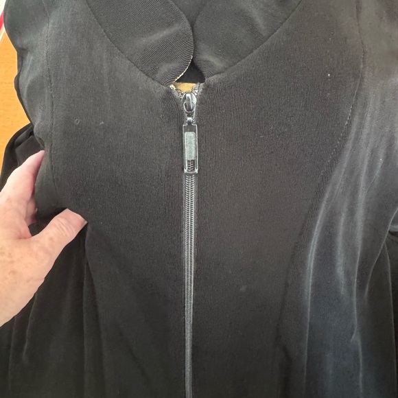 Chico's Black and Gold Blazer with Intricate Design - Picture 6 of 7